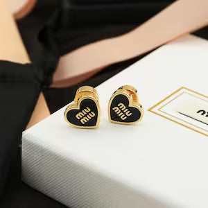 Miu Miu Heart Earrings