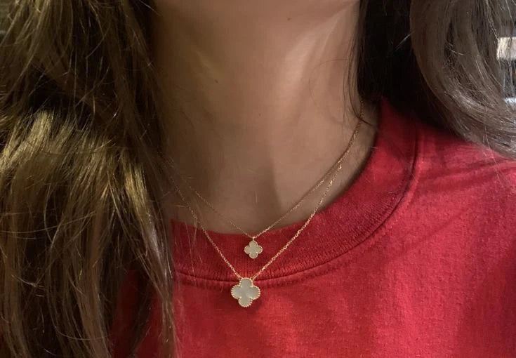 Van Cleef White Necklace