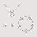 Van Cleef Sets ( Silver / Gold )