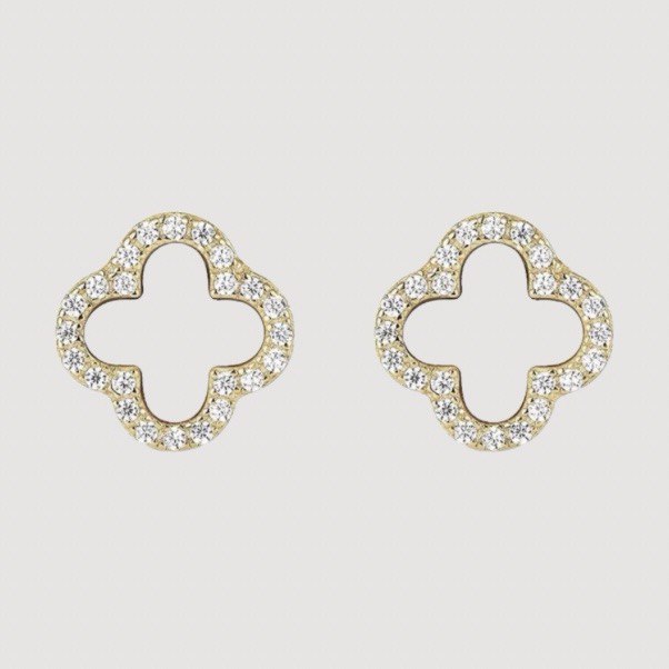 Van Cleef Mini Earrings ( Gold / Silver )