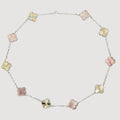 Van Cleef Pink Necklace ( Silver / Gold )