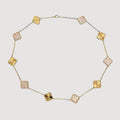 Van Cleef Pink Necklace ( Silver / Gold )