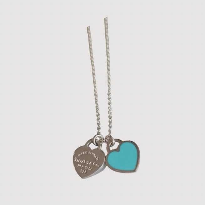 Tiffany & Co Necklace Teal ( Gold / Silver )