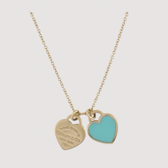 Tiffany & Co Necklace Teal ( Gold / Silver )