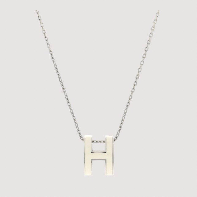 Hermes White Necklace
