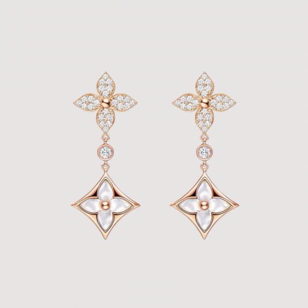 Louis Vuitton Rose Earrings